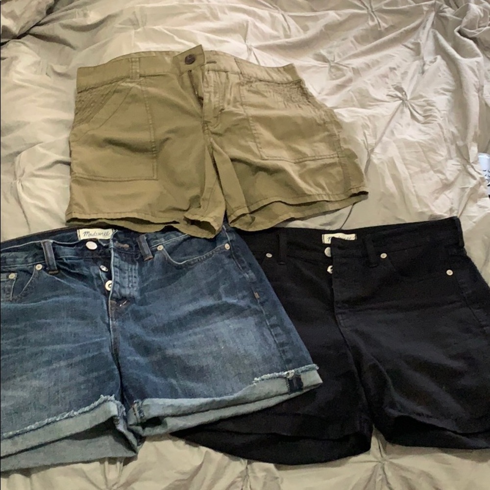 Bundle of 3 Madewell shorts